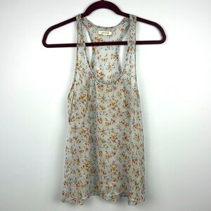 Aerie sheer floral women’s small sleeveless tank